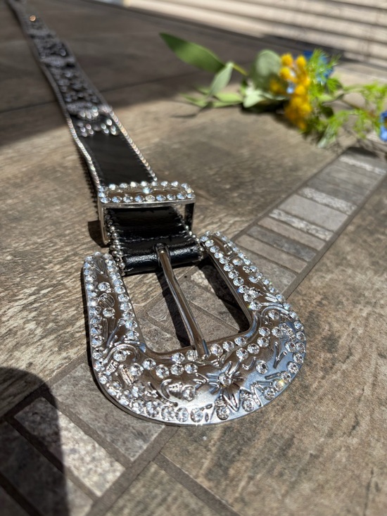 Authentic Blazin Roxx by Nocona Belt Co. - Western rhinestone belt black main image 14